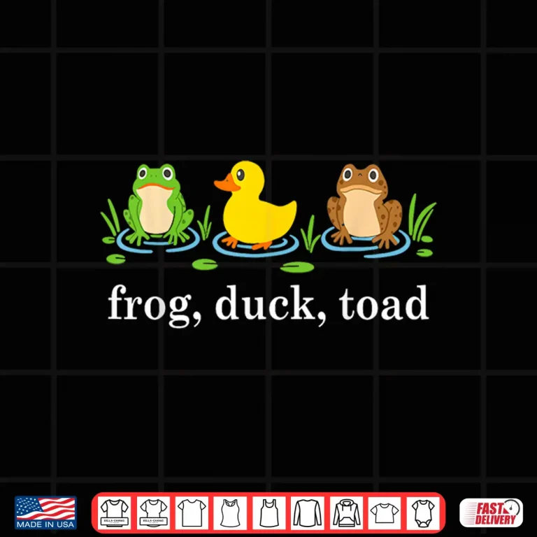 Design Frog Duck Toad Zoological Funny Protest For Men Women Shirt