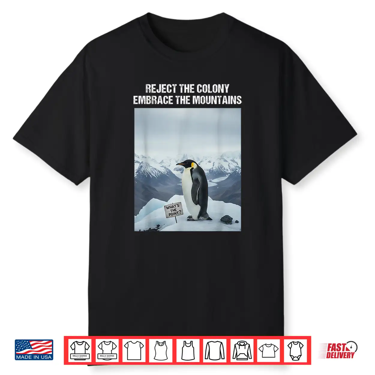 Reject The Colony Embrace The Mountains Nihilist Penguin Shirt Reject The Colony Embrace The Mountains Nihilist Penguin Shirt