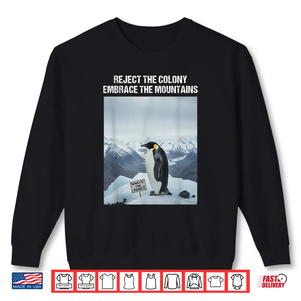 Reject The Colony Embrace The Mountains Nihilist Penguin Shirt Reject The Colony Embrace The Mountains Nihilist Penguin Shirt