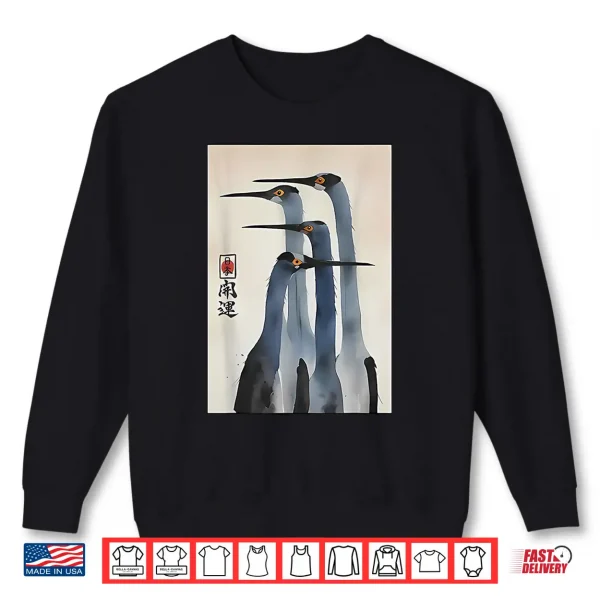 Sweatshirt Retro Sandhill Cranes Shirt