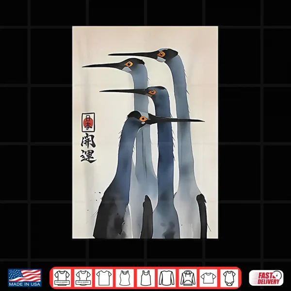 Design Retro Sandhill Cranes Shirt