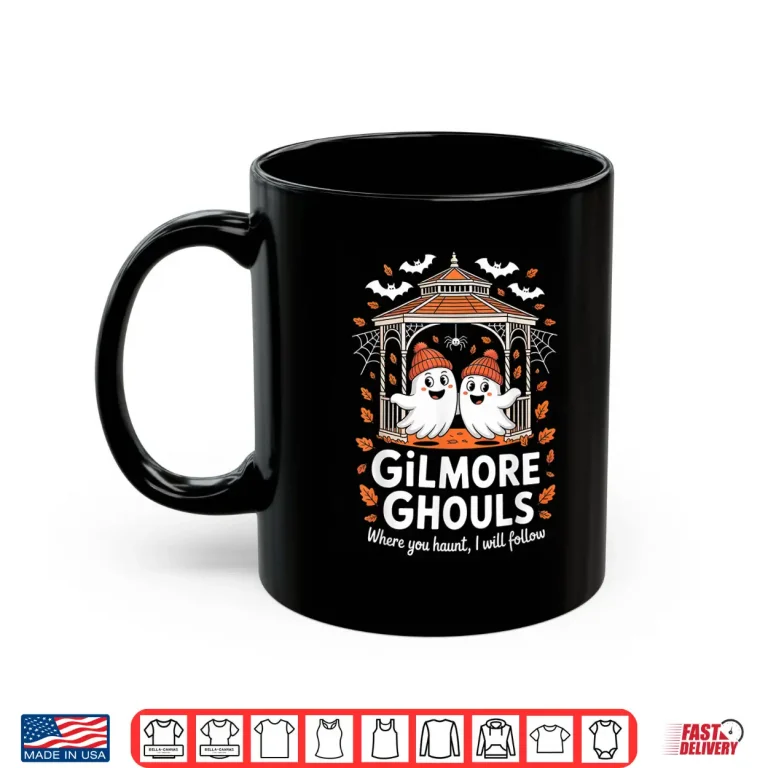 Mug Gilmore Ghouls Where You Haunt I Will Follow Halloween Ghost Shirt 2