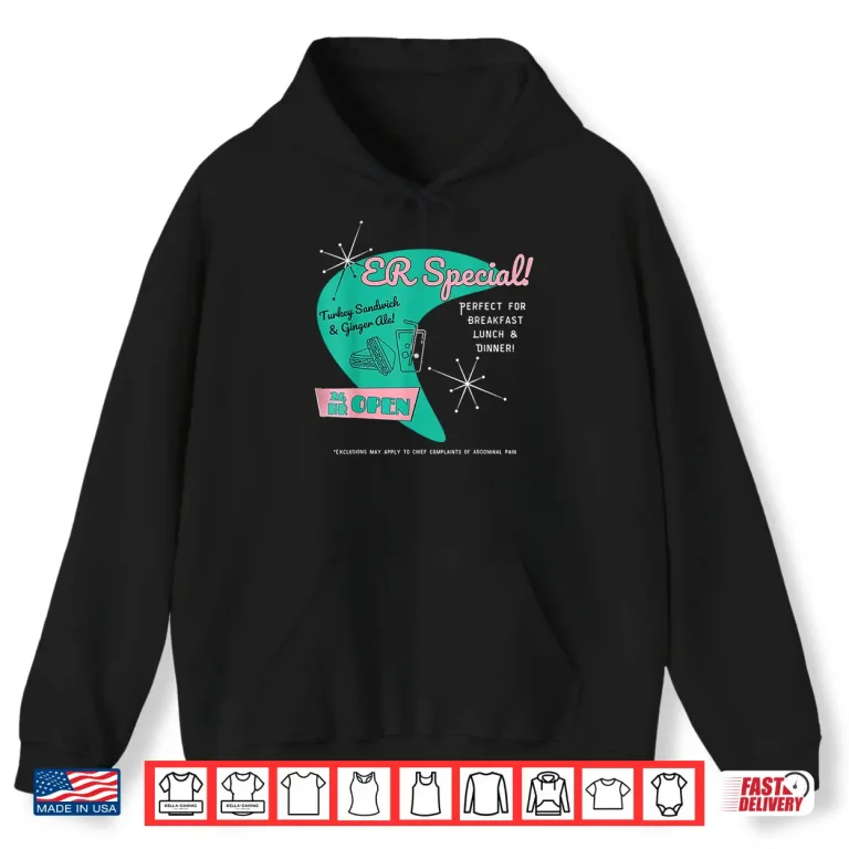 Hoodie Emergency Room Parody Medical Joke For Er Physicians Nurses Shirt