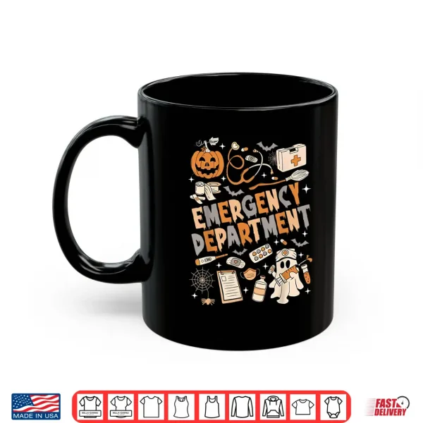 Mug Er Nurse Shirt Halloween Er Boo Crew Emergency Department Shirt