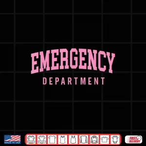 Design Er Nurses Emergency Department Nurses Er Doctor Retro Pink Shirt