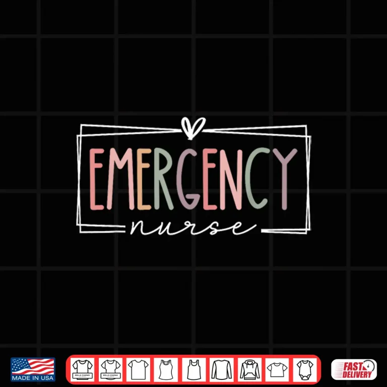 Design Er Nursing Emergency Nurse For Nurses Women Funny Retro Shirt