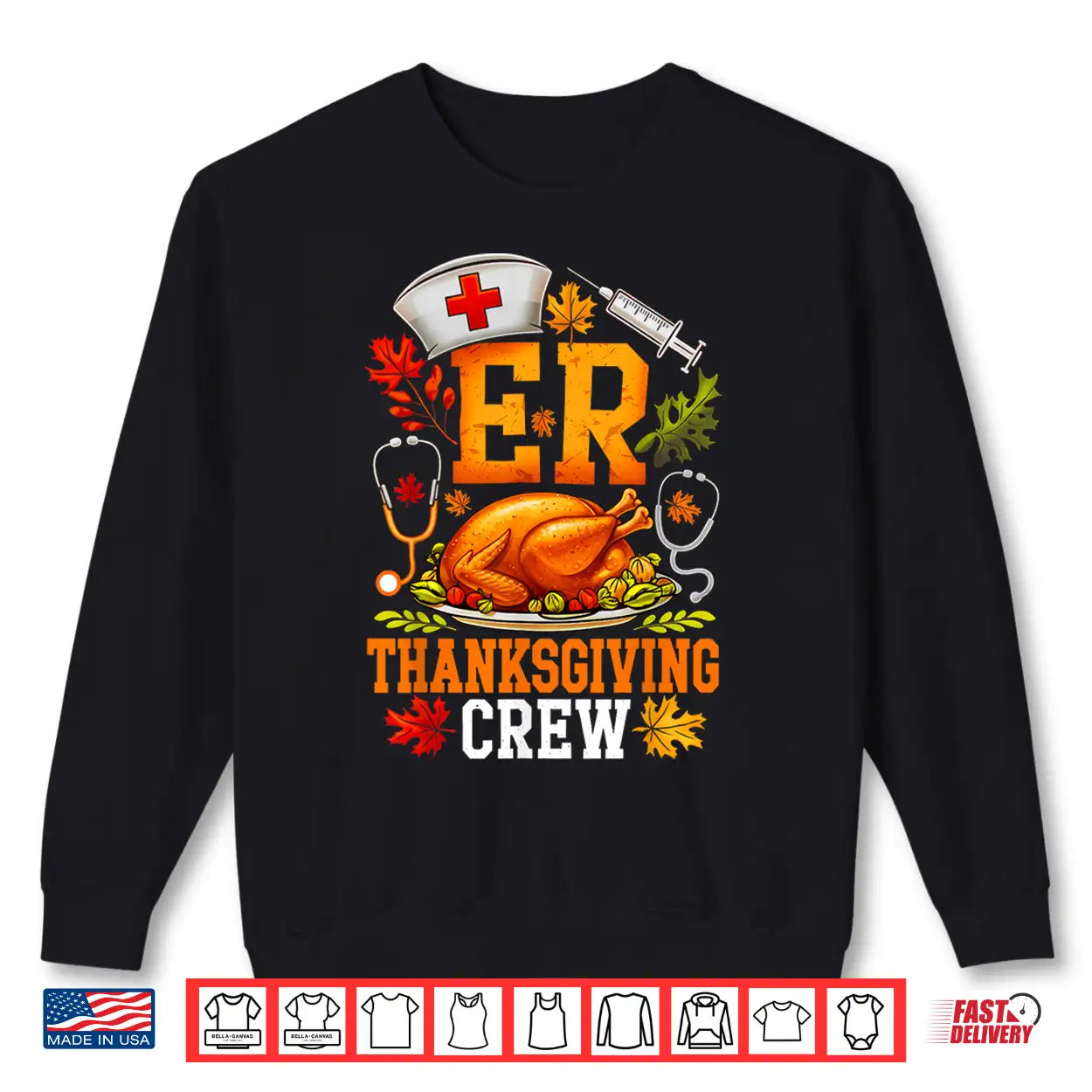 Er Thanksgiving Crew Nurse Emergency Room Registered Nursing Shirt Er Thanksgiving Crew Nurse Emergency Room Registered Nursing Shirt