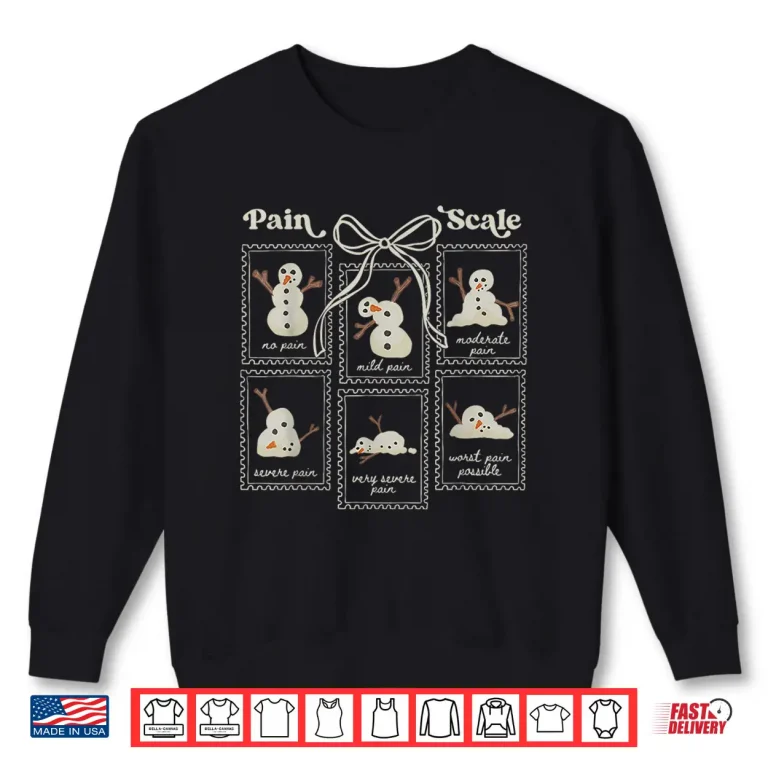 Preppy Coquette Pain Scale Stamps Snowmen Trauma Er Nurses Shirt 2 Sweatshirt Preppy Coquette Pain Scale Stamps Snowmen Trauma Er Nurses Shirt