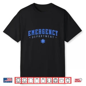 Retro Emergency Department Nurse Er Nurses Day Nursing Shirt