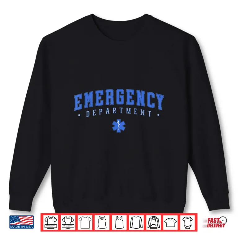 Sweatshirt Retro Emergency Department Nurse Er Nurses Day Nursing Shirt