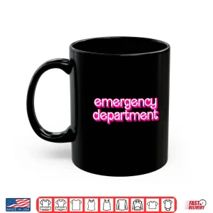 Mug Retro Pink Emergency Department Nurses Er Doctor Shirt