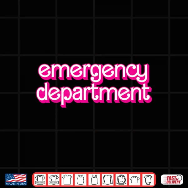 Retro Pink Emergency Department Nurses Er Doctor Shirt 4 Design Retro Pink Emergency Department Nurses Er Doctor Shirt