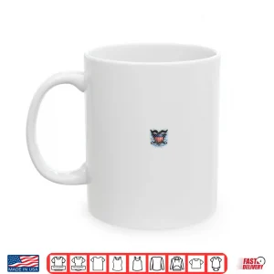 Mug American Ice Hockey Player With Flag Snow Burst Shirt