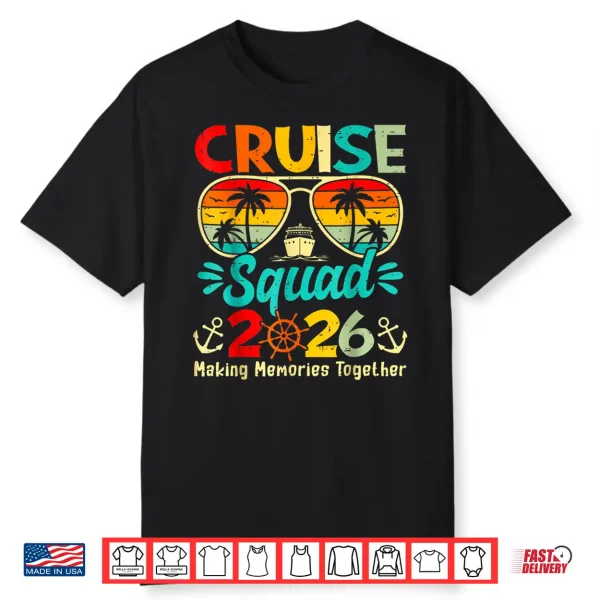 Cruise Squad 2026 Family Group Matching Summer Vacation Shirt