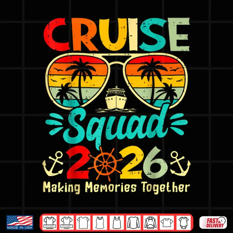 Cruise Squad 2026 Family Group Matching Summer Vacation Shirt 4 Design Cruise Squad 2026 Family Group Matching Summer Vacation Shirt 1