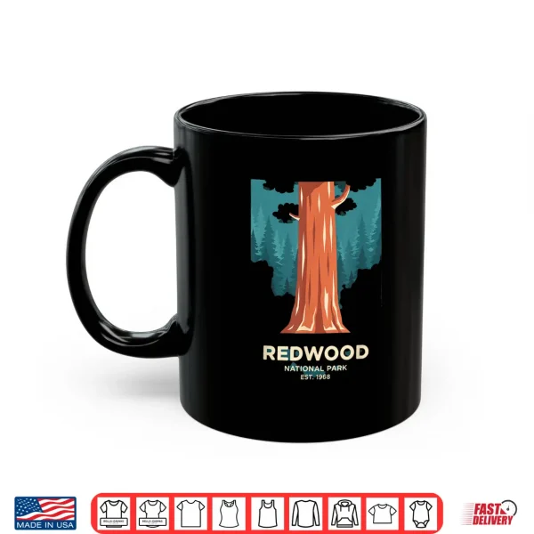 Mug Redwood National Park Est 1968 Kids Forest Tree Nature Shirt