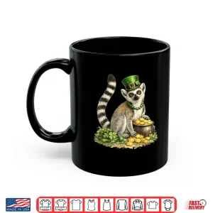 Mug St PatrickS Day Lemur Leprechaun Hat Pot Of Gold Shirt