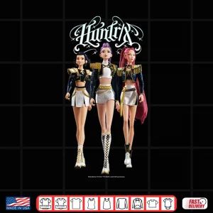 Design Kpop Demon Hunters Mira Rumi Zoey Huntrix Walking Together Shirt