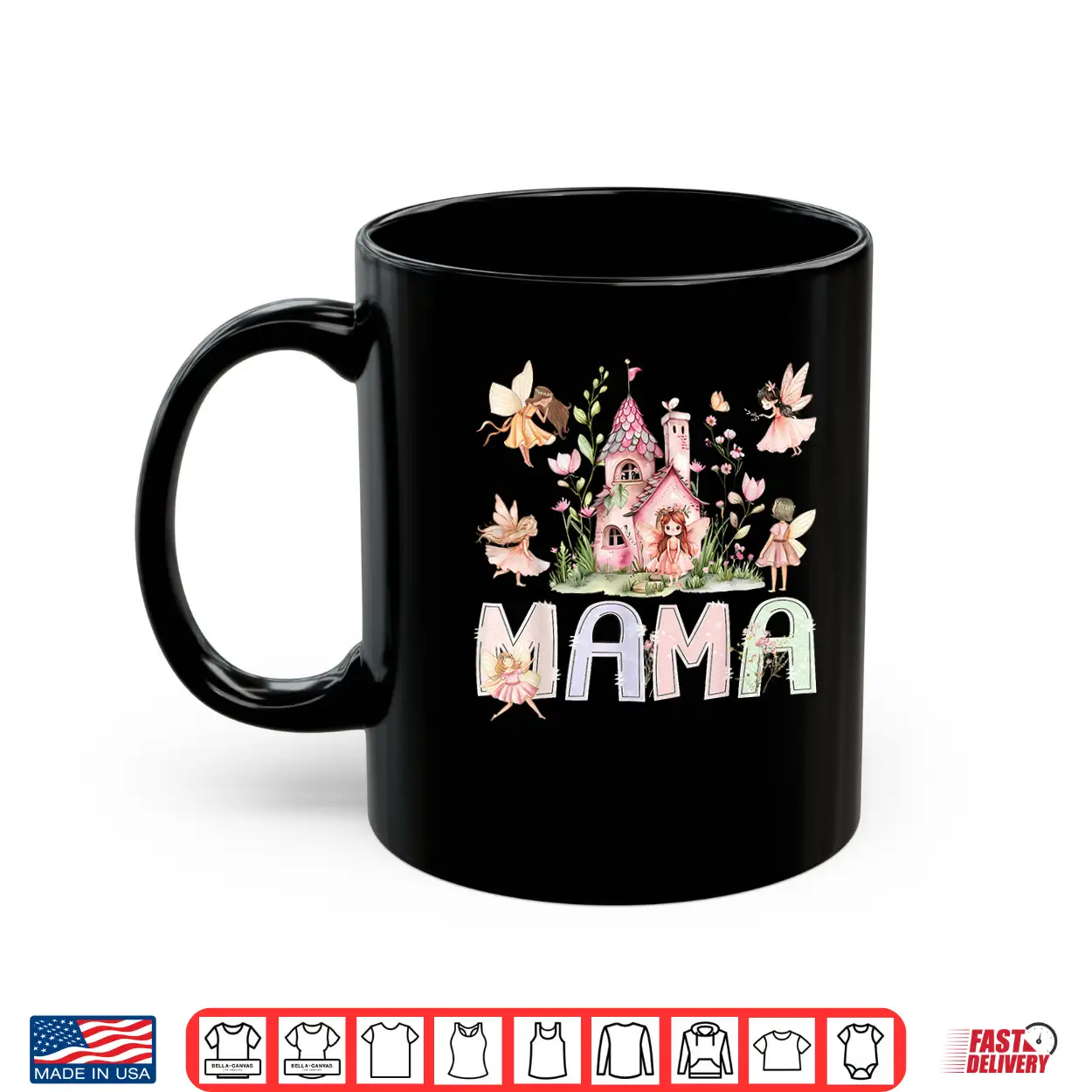 Mama Fairy Magical Floral Birthday Girl Fairytale Family Shirt Mama Fairy Magical Floral Birthday Girl Fairytale Family Shirt