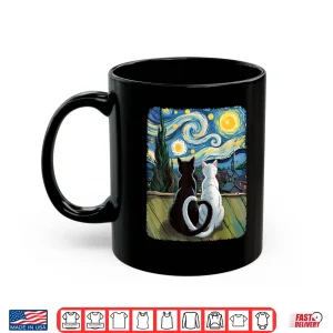Mug Van Gogh Starry Night Cat Shirt