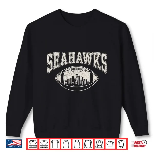 Sweatshirt Vintage Sea Hawks High School Spirit Go Sea Hawks Love Shirt