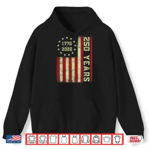 Hoodie 250 Anniversary Usa Flag Shirt