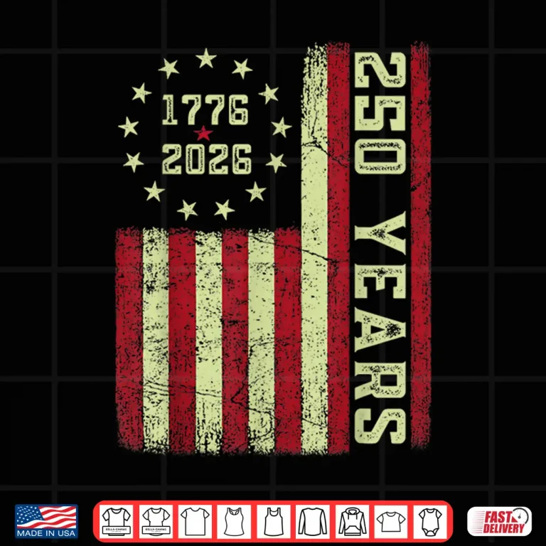 Design 250 Anniversary Usa Flag Shirt