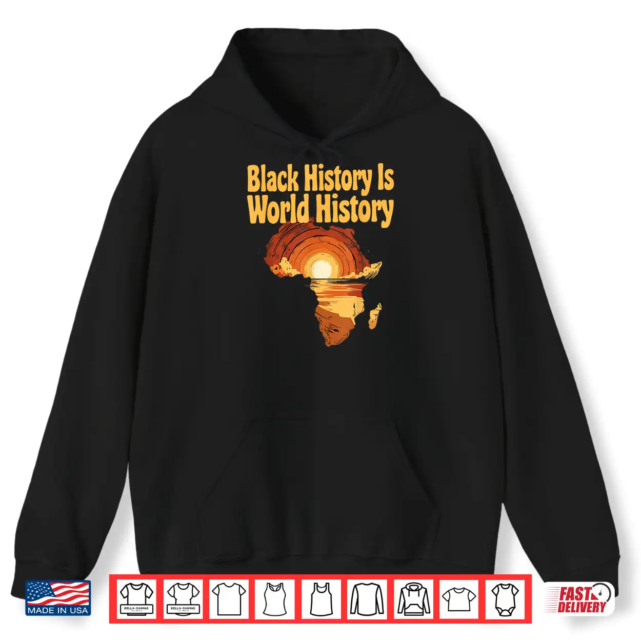 Black History Is World History African Map Pride Heritage Shirt