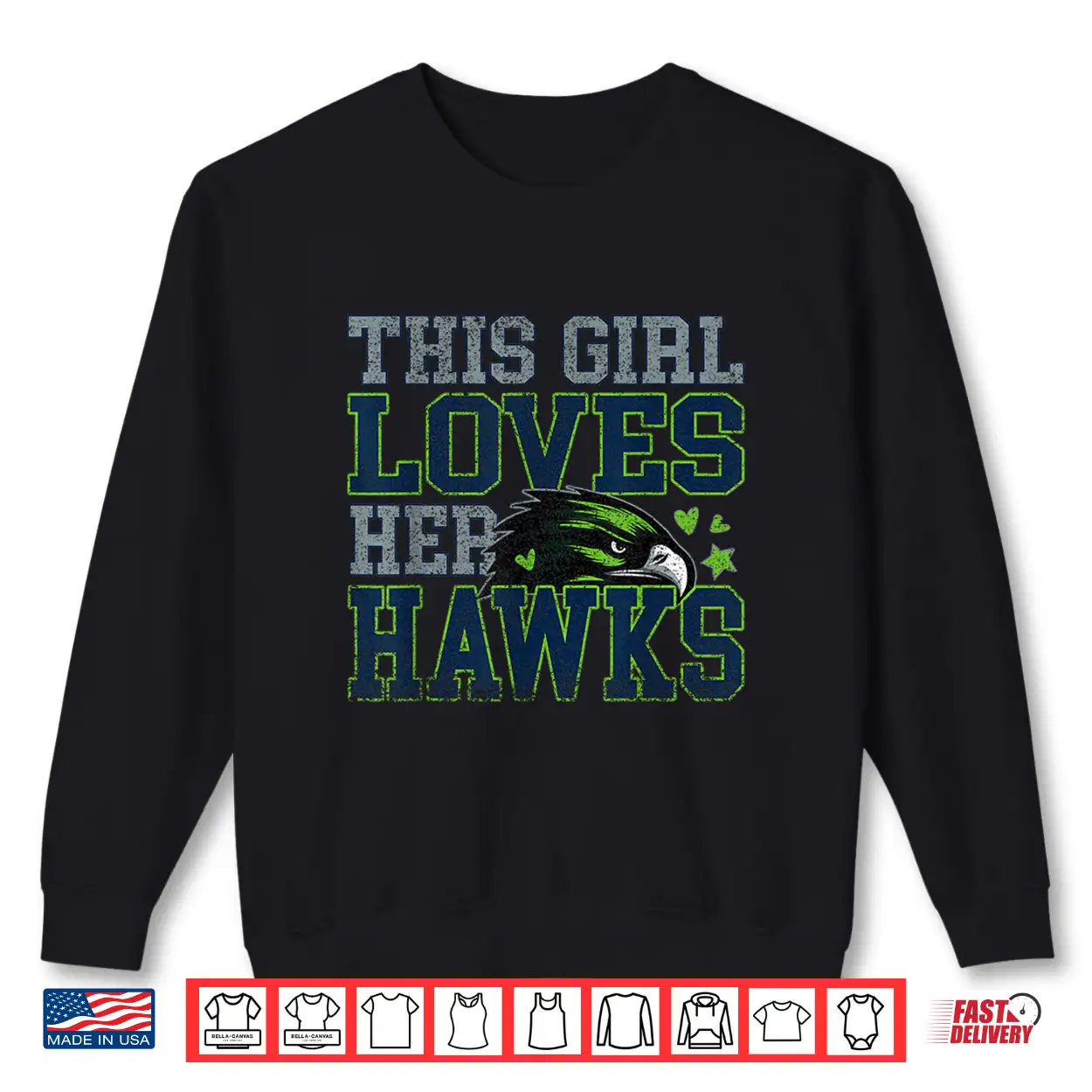 Funny This Girl Loves Her Hawks Vintage Sports Team Spirit Shirt Funny This Girl Loves Her Hawks Vintage Sports Team Spirit Shirt