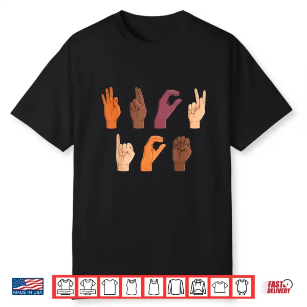 Ice No Ice Sign Language Asl Funny Shirt