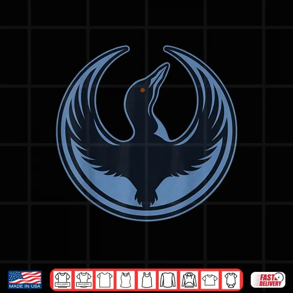 Design Minnesota Loon Emblem Round Crest Symbol Shirt