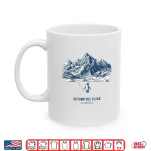 Mug Penguin Walking To Mountains Shirt