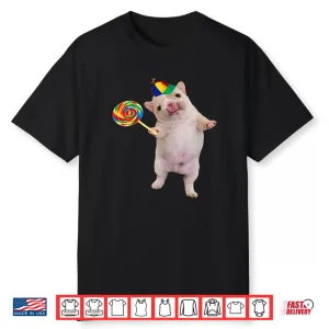 Silly Dog With Lollipop Meme Dog Lover Shirt