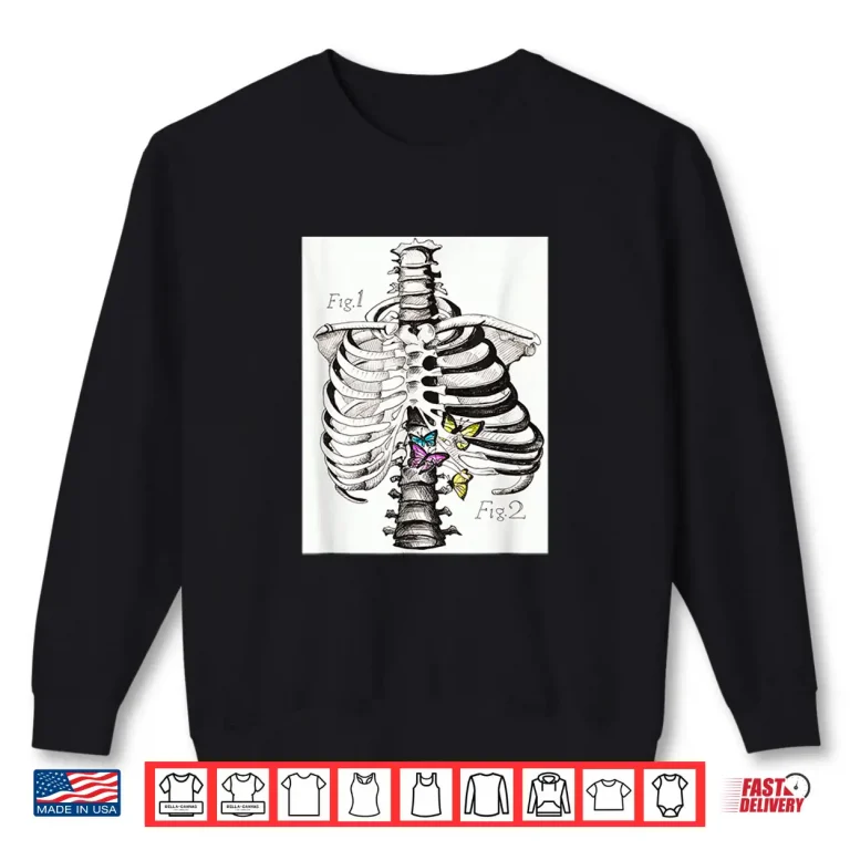Sweatshirt Stomach Butterflies Shirt