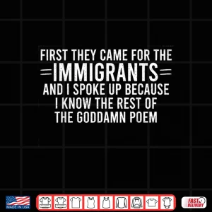 First They Came For Shirt 4 Design First They Came For Shirt