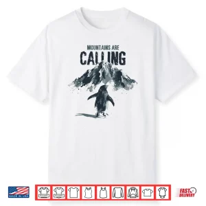 Nihilist Penguin But Why Mountains Are Calling Trendy Meme Shirt