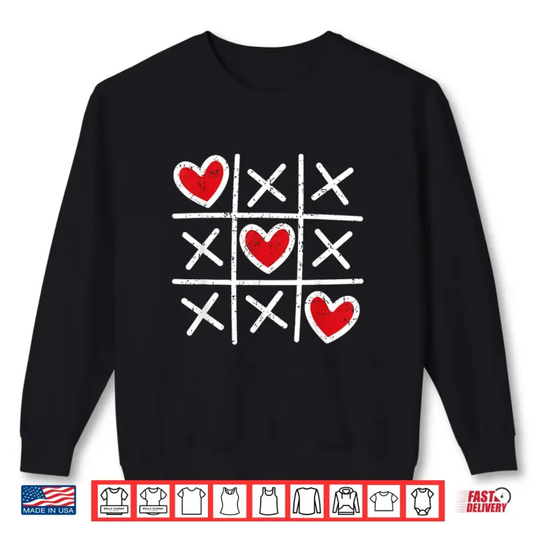 Sweatshirt Cute Heart Valentines Day Graphic Love Hearts Boys Girls Shirt