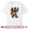 Funny Mardi Gras Bigfoot King Cake Sasquatch Fat Tuesday Shirt
