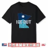 Vintage Ice Out Of Mn Minnesota Flag And Map Distressed Shirt