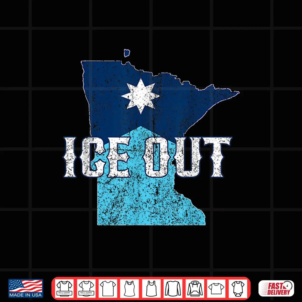 Vintage Ice Out Of Mn Minnesota Flag And Map Distressed Shirt Vintage Ice Out Of Mn Minnesota Flag And Map Distressed Shirt