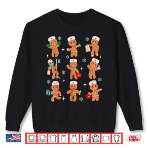 Sweatshirt Cute Nurse Gingerbread Christmas Healthcare Workers Nursing Shirt