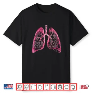 Lungs Anatomical 2D For Doctors And Fans Of Breathing Shirt