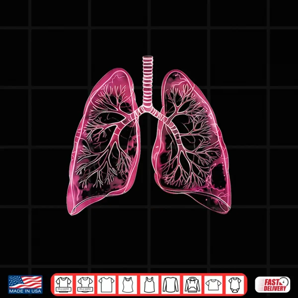Design Lungs Anatomical 2D For Doctors And Fans Of Breathing Shirt