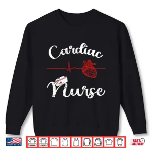Sweatshirt Cardiac Nurse Cardiology Heartbeat Ekg Nurse Graduating Gift Shirt