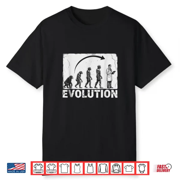Evolution To Doctor Medical Silhouette Shirt