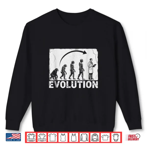 Sweatshirt Evolution To Doctor Medical Silhouette Shirt