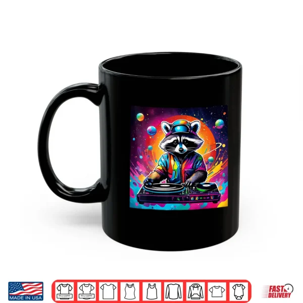 Mug Funky Psychedelic Raccoon Edm Dancing Music Festival Graphic Shirt