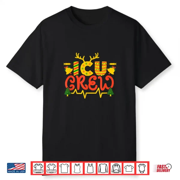 Icu Crew Critical Intensive Care Unit Nurse Doctors Shirt