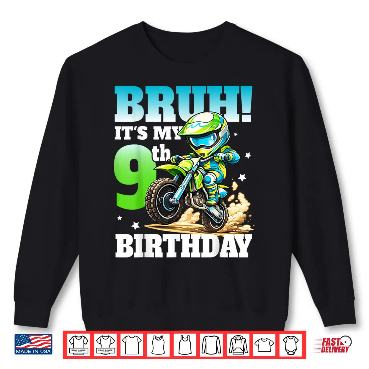 Bruh It’S My 9Th Birthday Dirte Bike Motocross Boys 9 Years Shirt Bruh It’S My 9Th Birthday Dirte Bike Motocross Boys 9 Years Shirt