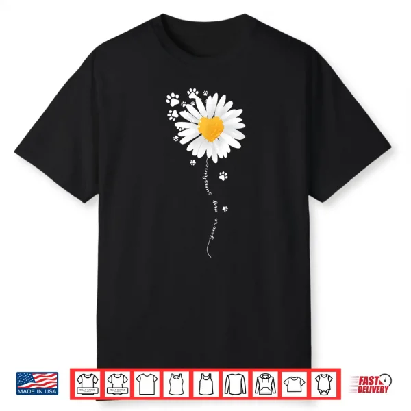 Paw Full Of Daisies Paw Dog Lover Shirt